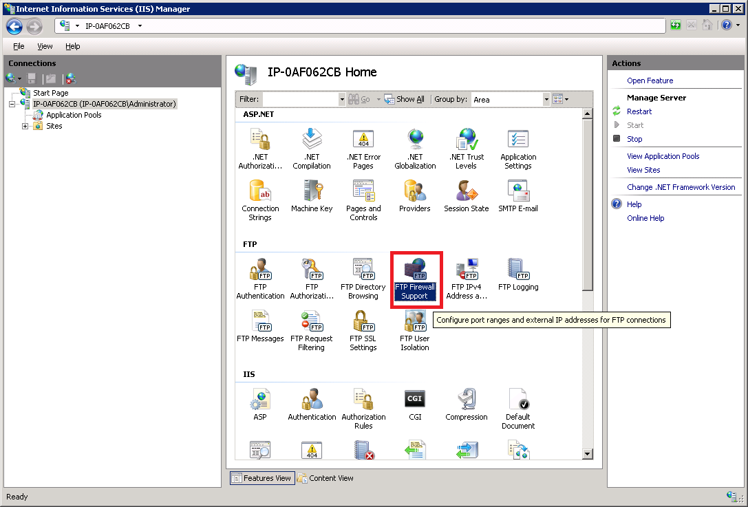 configurar ftp windows 7 iis